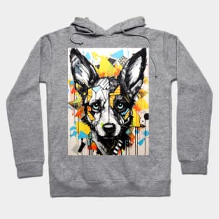 Cartoon African Wild Dog Graffiti #2 Hoodie